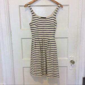 Anthropologie soft terry Parisienne striped dress